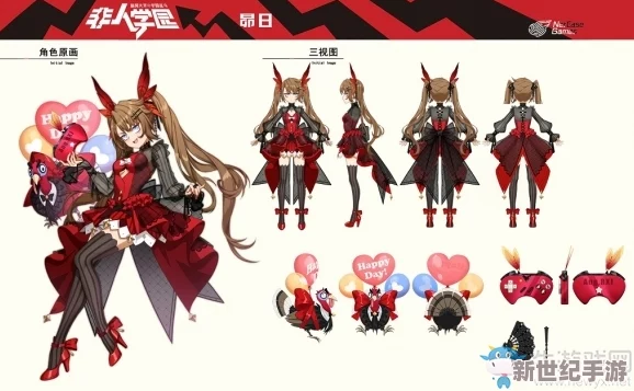 非人学园：昴日火烈鸟限定时装璀璨登场，独家设计图鉴引领潮流风尚鉴赏