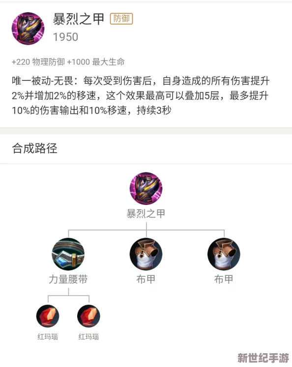 探秘暴烈之甲：为何这款防御神器在战场边缘黯然失色，冷门背后的策略考量