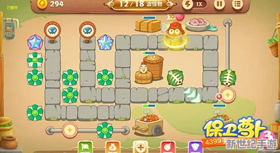 保卫萝卜3谜之集市攻略：揭秘第22关高效通关窍门与策略详解