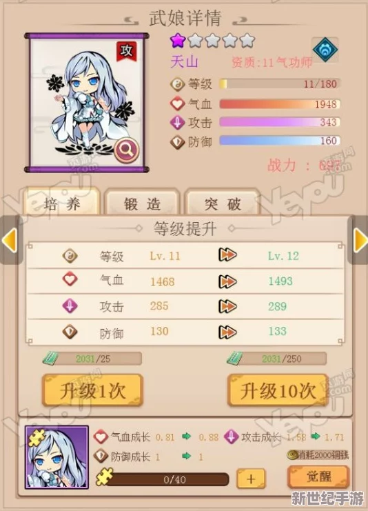 武娘平民玩家开服必备攻略：从零开始的高效成长与资源利用指南